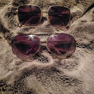 2 Pair Women's Sunglasses